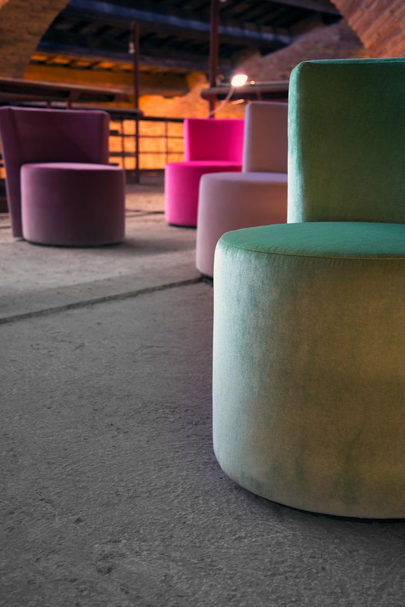 Upholstered fabric easy chair | Dalt Small by Domingo salotti