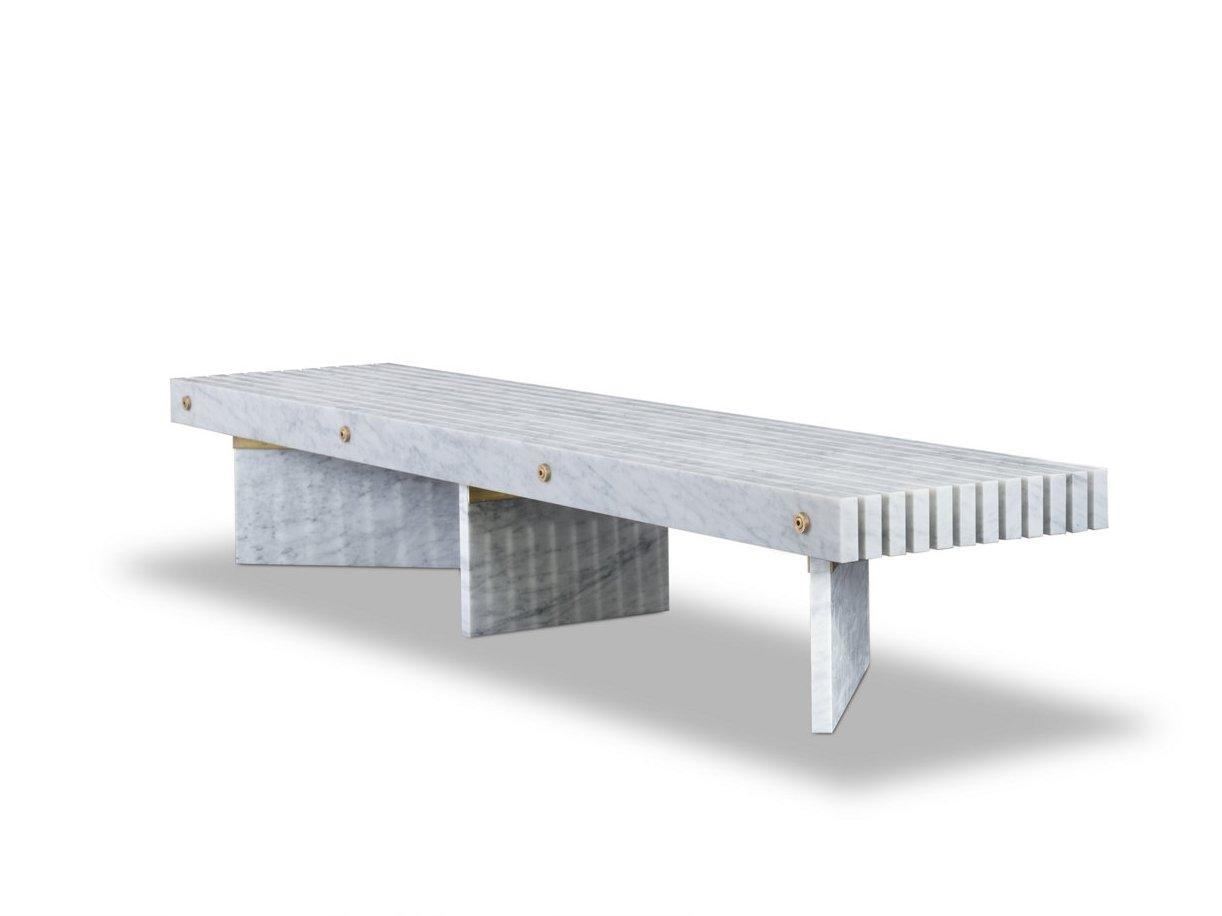 Rectangular marble coffee table | Rail by Baxter