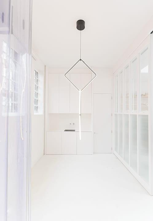 LED powder coated aluminium pendant lamp | Arrangements Square by Flos