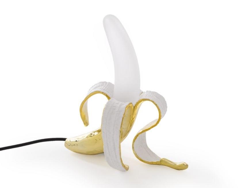 Glass and resin table lamp | Banana Lamp Louie by Seletti