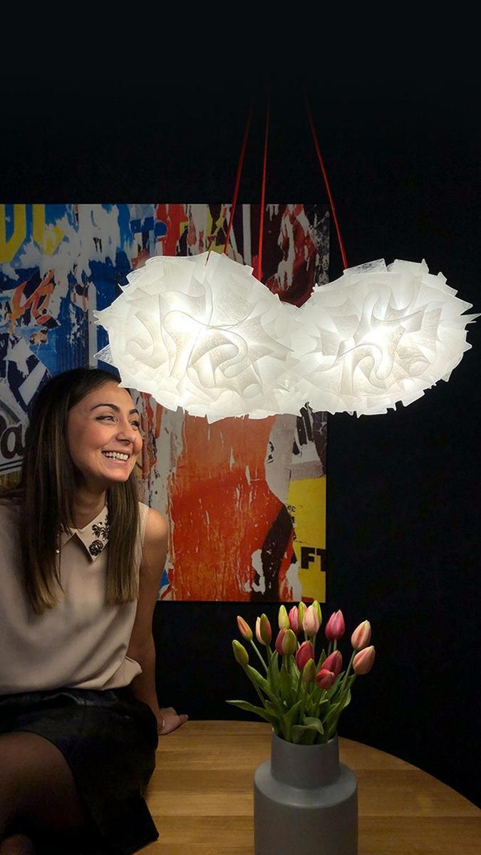 LED Opalflex® pendant lamp | Veli Mini Trio Couture by Slamp