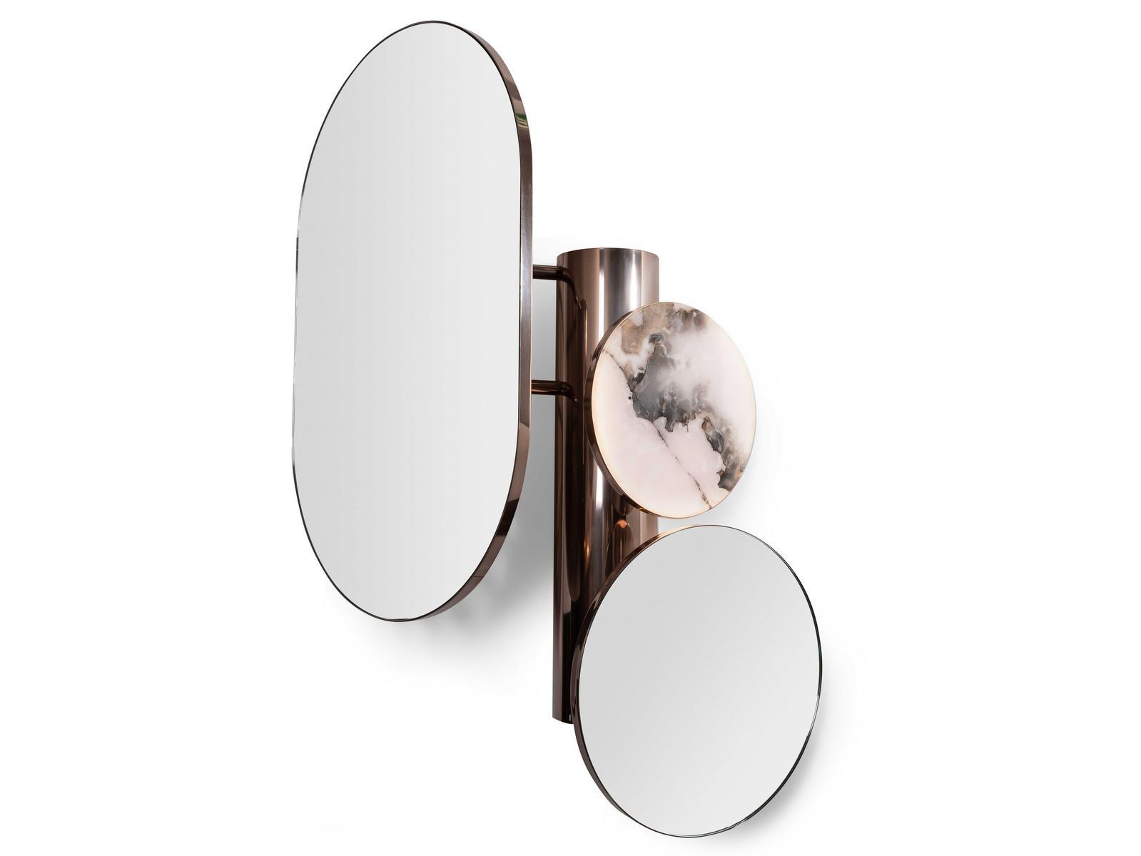 Table-top oval chrome plated mirror | Rebel by Visionnair