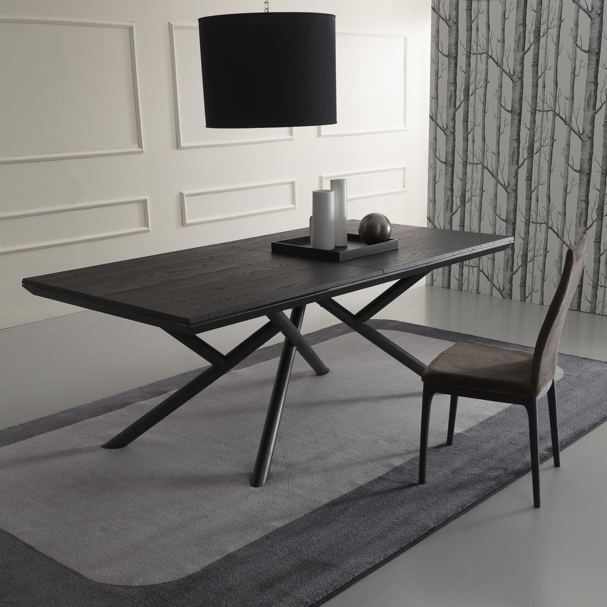 Extending rectangular oak table | Random by Ozzio Italia