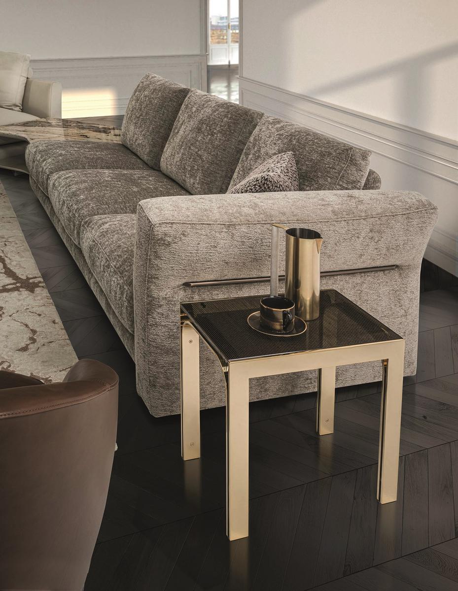 Square metal coffee table | Edge by Longhi
