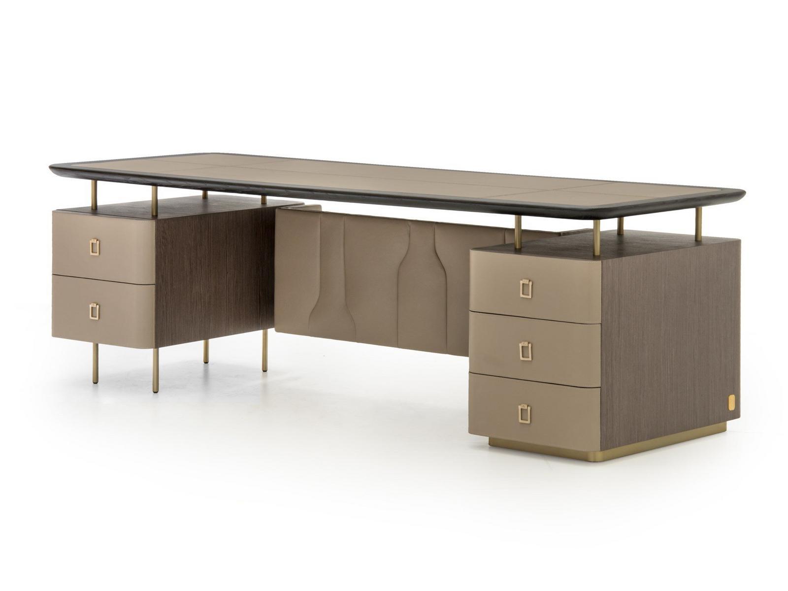 Deerskin executive desk with drawers | Panamera by Formitalia