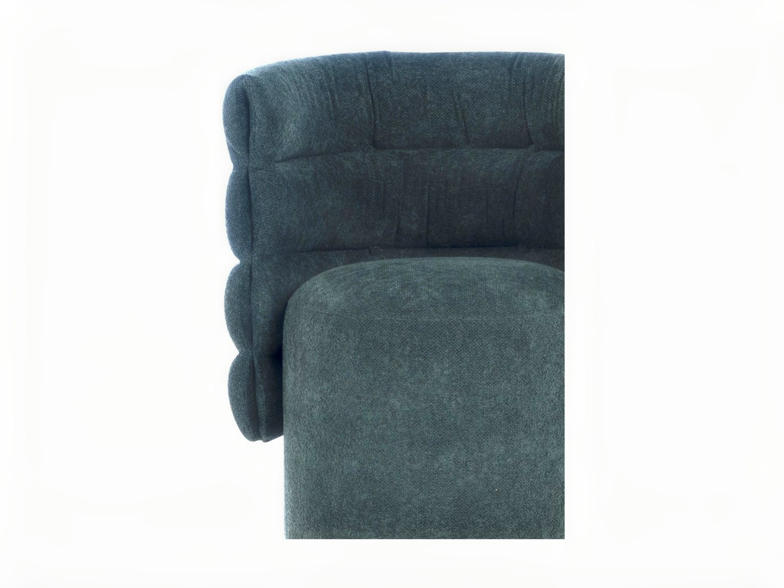 The 'Lady G' chair offers a unique backrest design for surround comfort, with soft quilted detailing and elegant button accents in a stylish winter-inspired profile. | Lady g by Calia Italia
