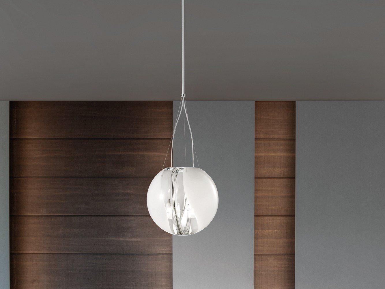 Glass pendant lamp | Poc Sp by Vistosi