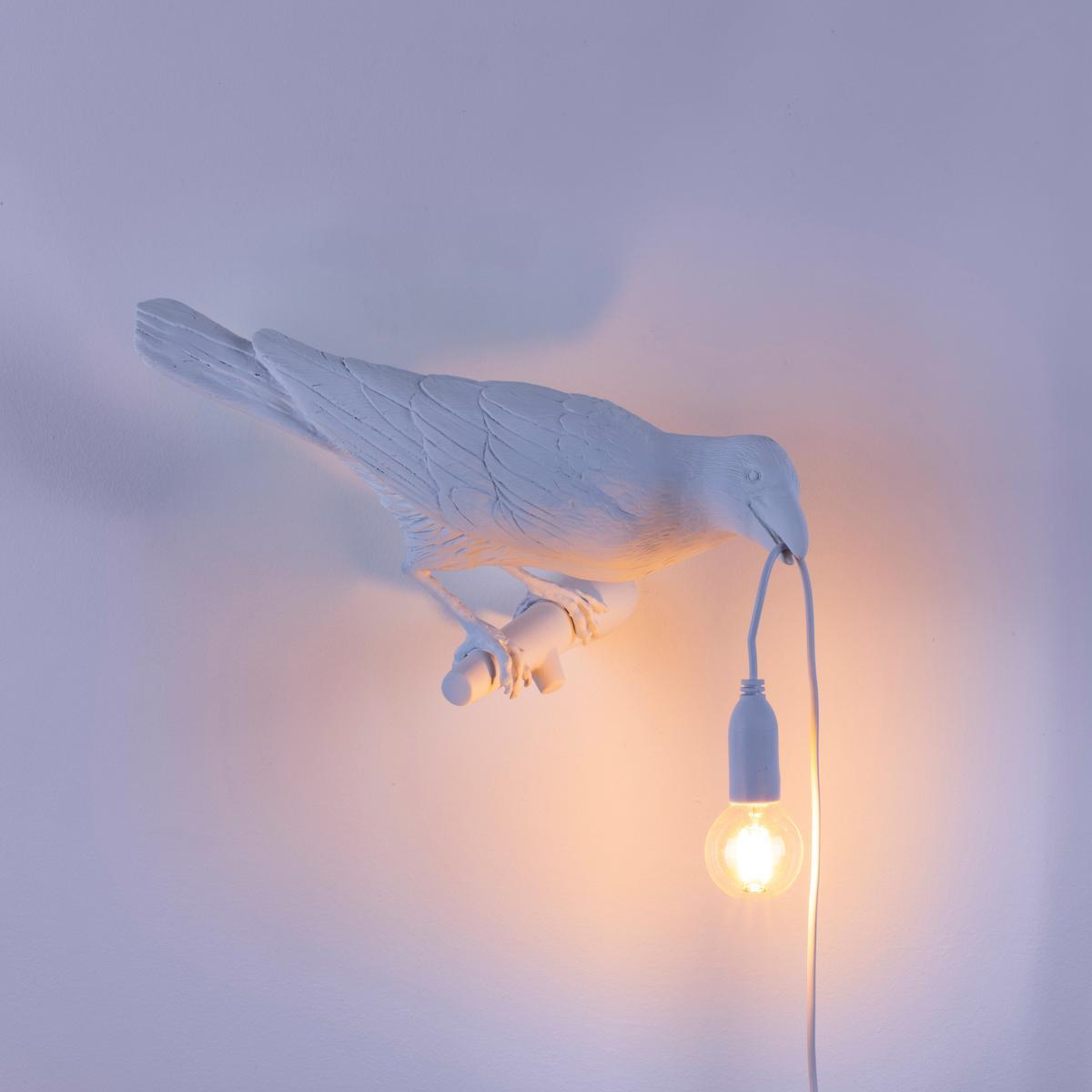 LED resin wall lamp | Bird Lamp Looking Left/right by Seletti
