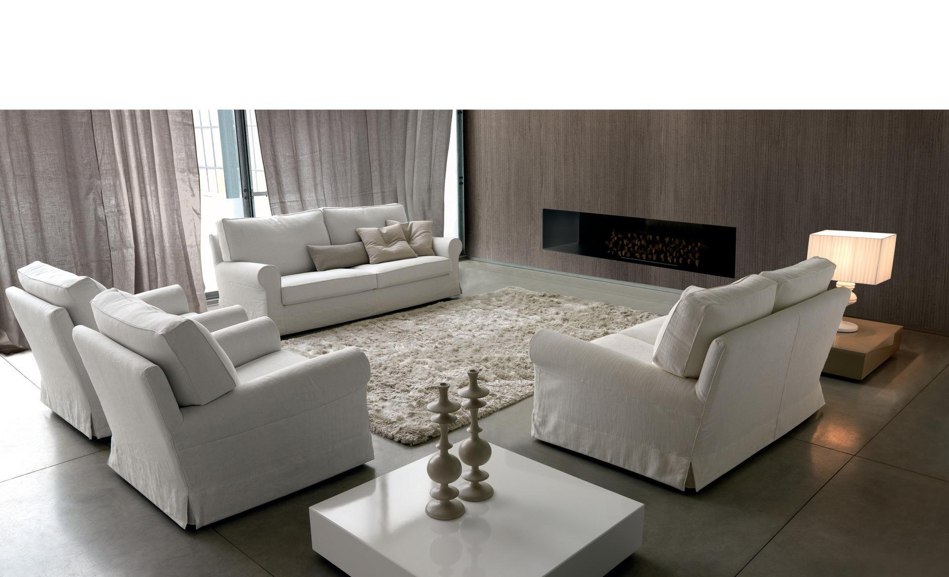 Fabric sofa with removable cover | Milord by Dema