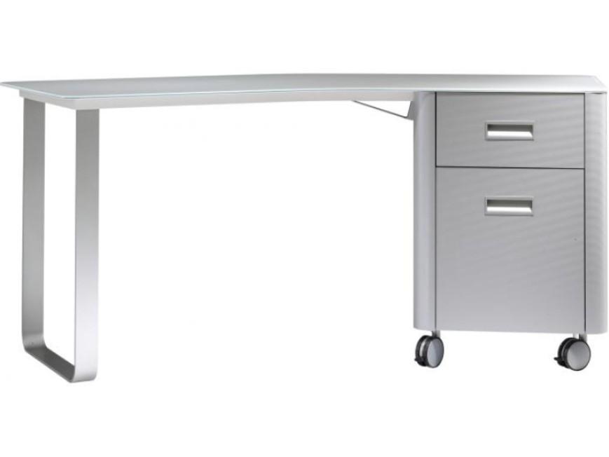 Rectangular laminate writing desk with drawers | Travel Studio by Ligne Roset