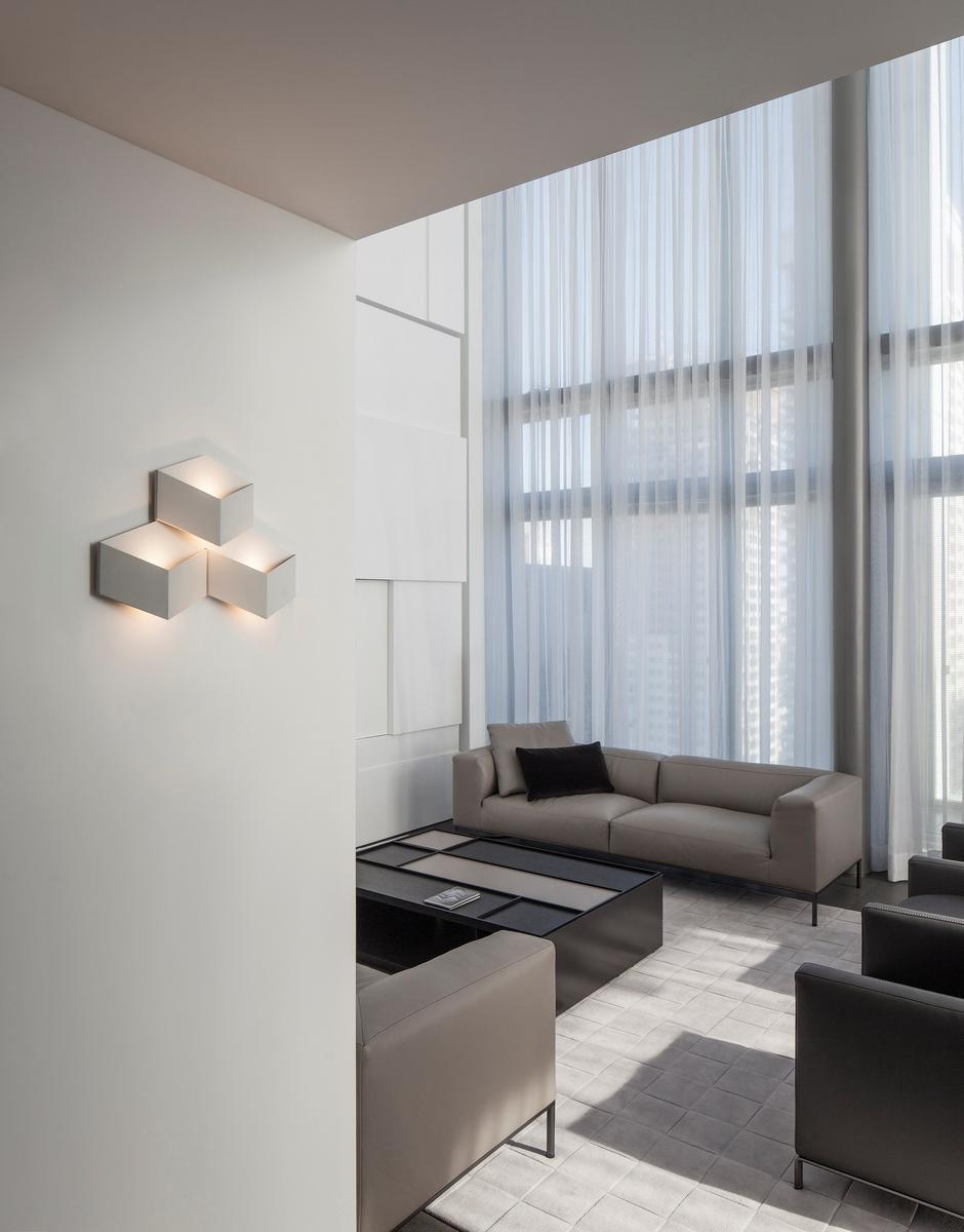 LED aluminium wall light | Fold Surface by Vibia