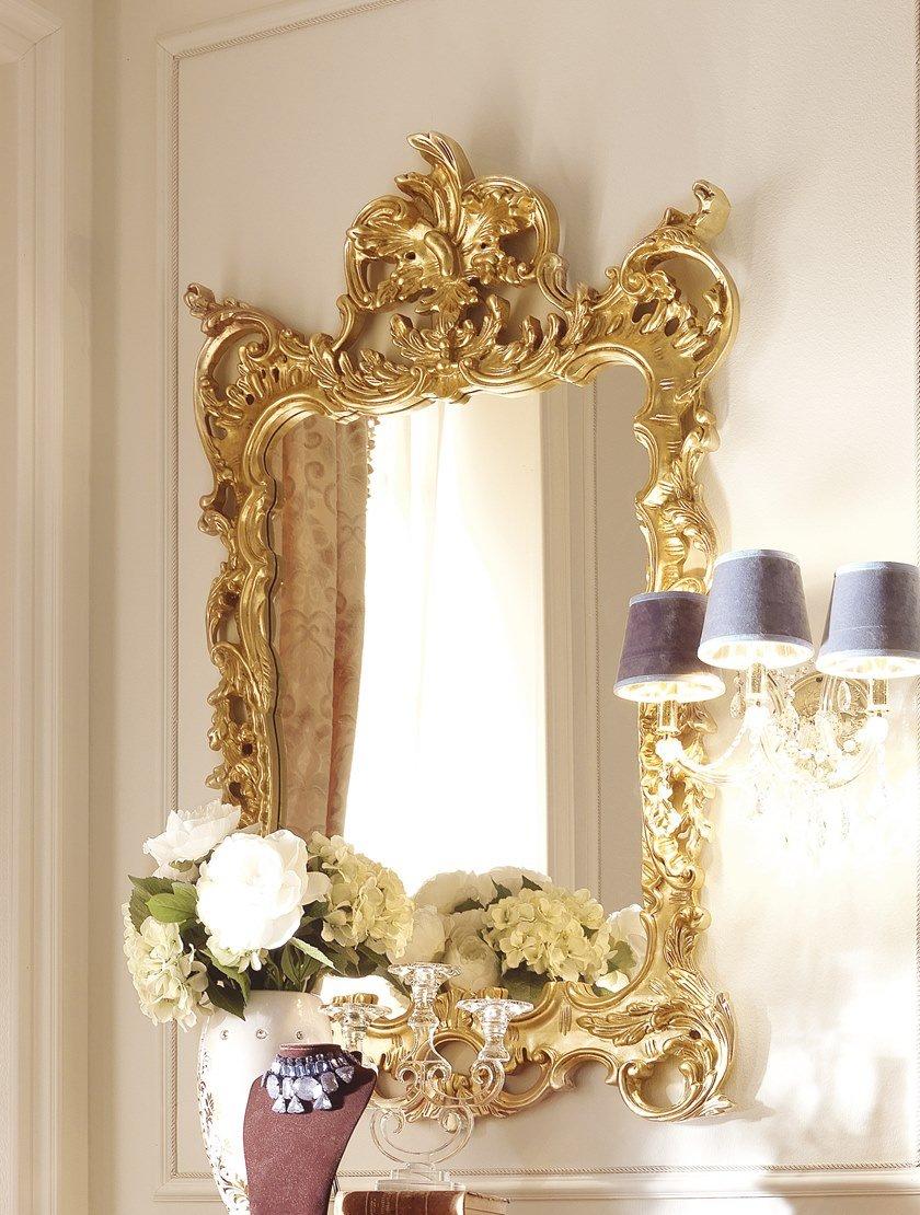 Rectangular framed wall-mounted mirror | David by Barnini Oseo