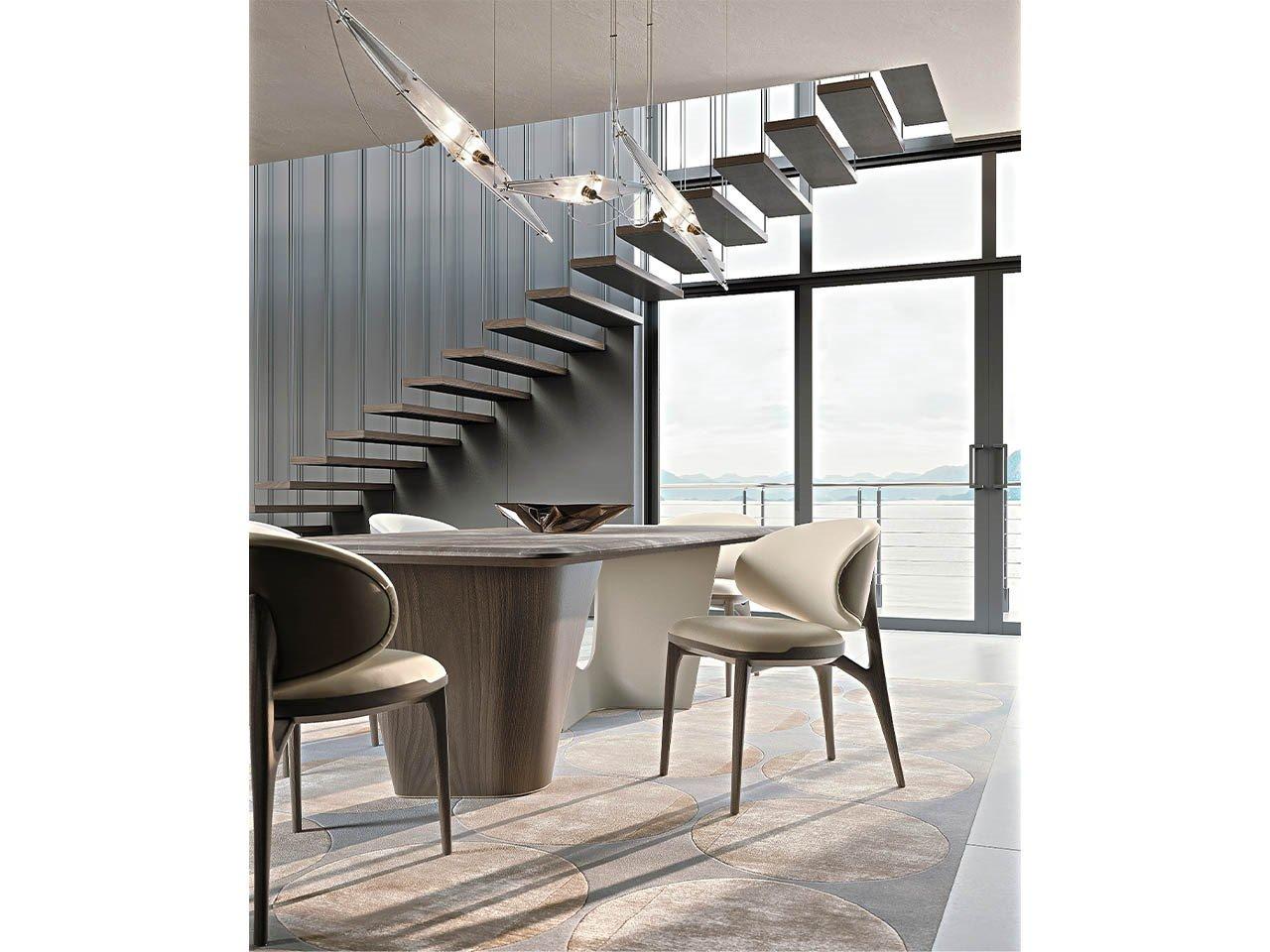 Upholstered chair | Pinnacle by Turri