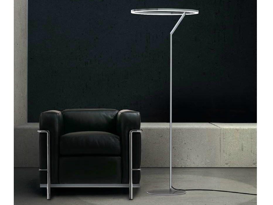 LED aluminium floor lamp | Circolo Insospeso by Sattler