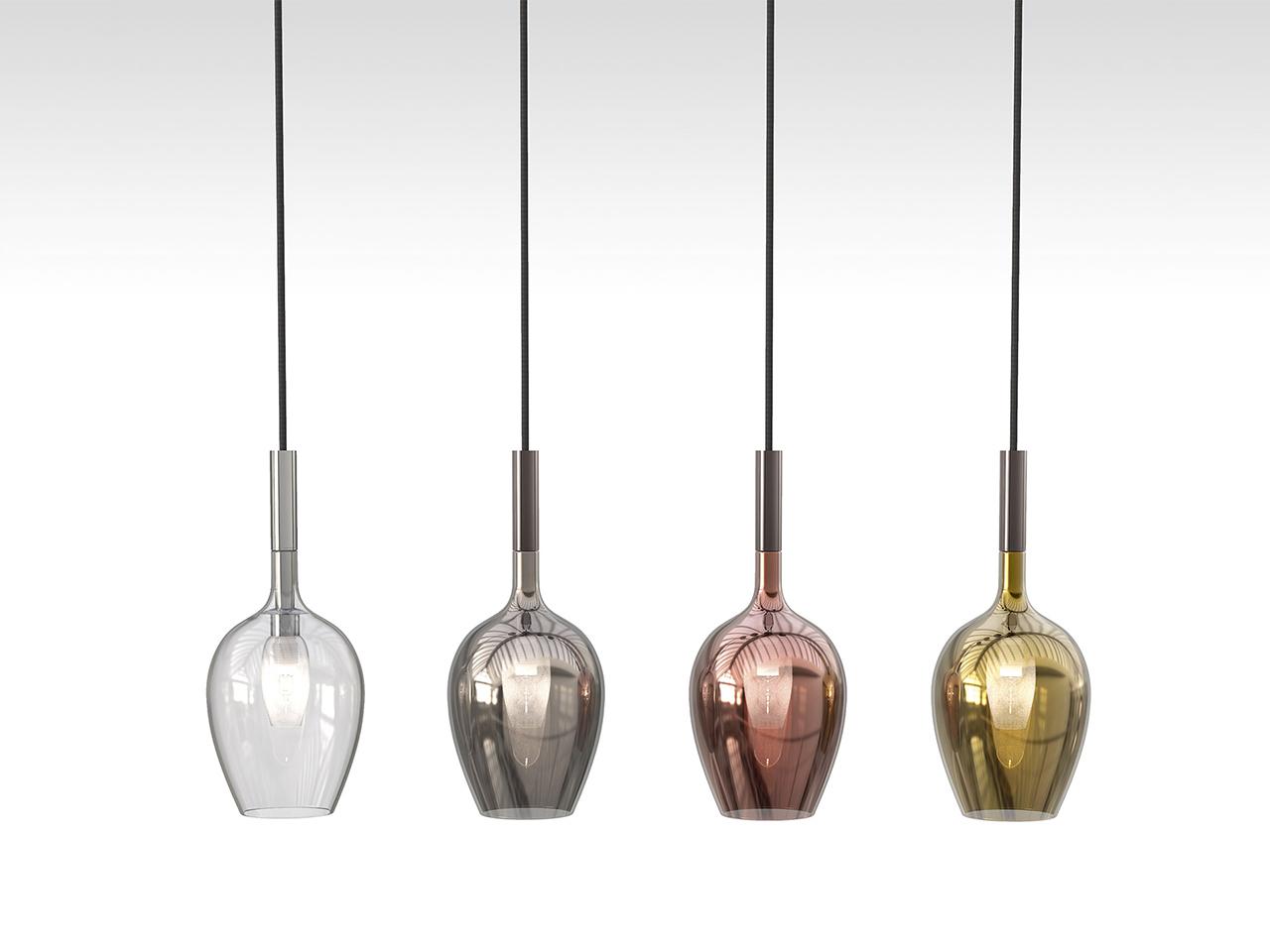 Blown glass pendant lamp | Rosè 3050/s1 by Italamp