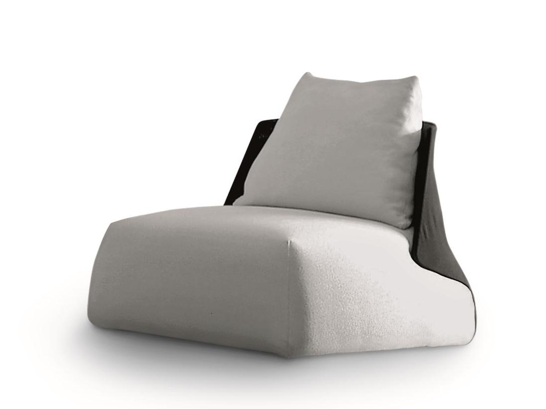 Upholstered fabric armchair with removable cover | Butterfly by Arflex