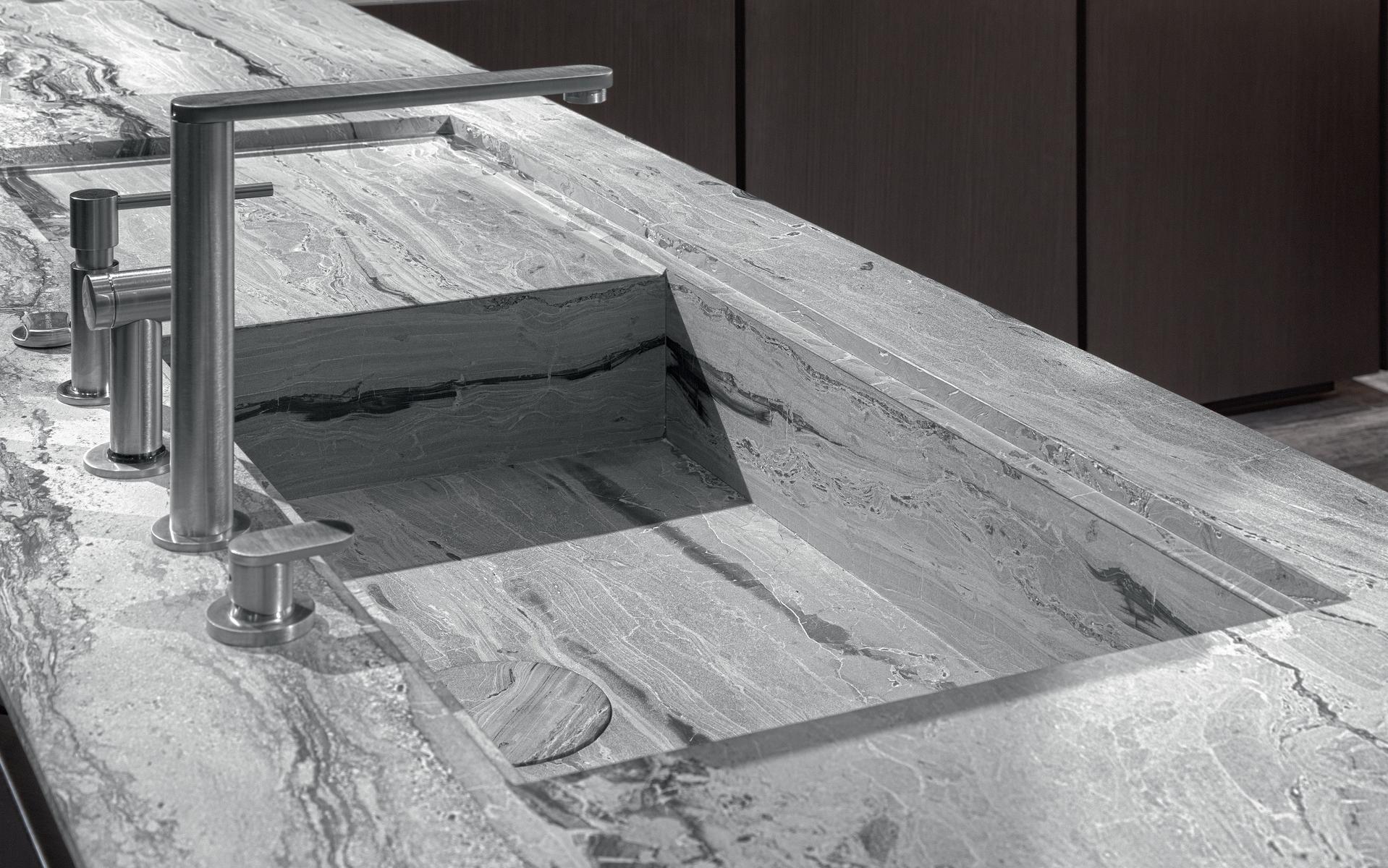 Fitted kitchen with island Rossana W75