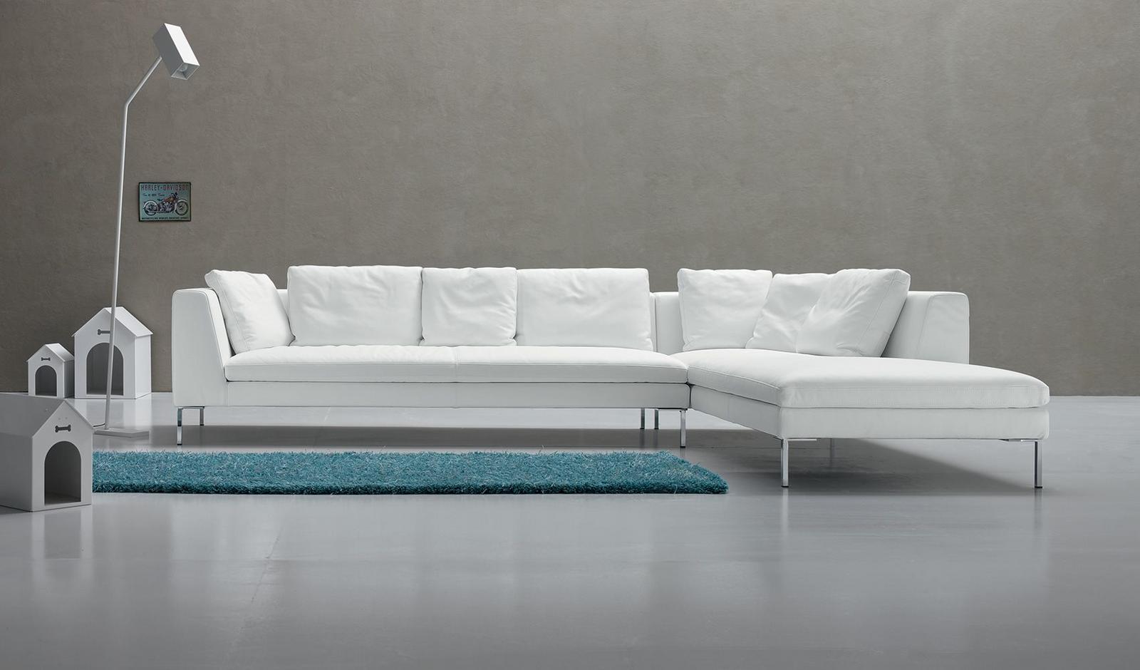 Sectional velvet sofa | Luna by Alberta Salotti