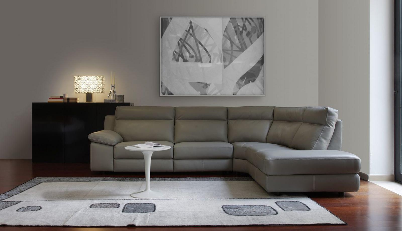 Corner leather sofa | Taylor by Calia Italia
