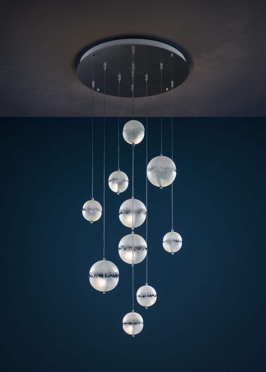 LED pendant lamp | Postkrisi Chandelier by Catellani & Smith