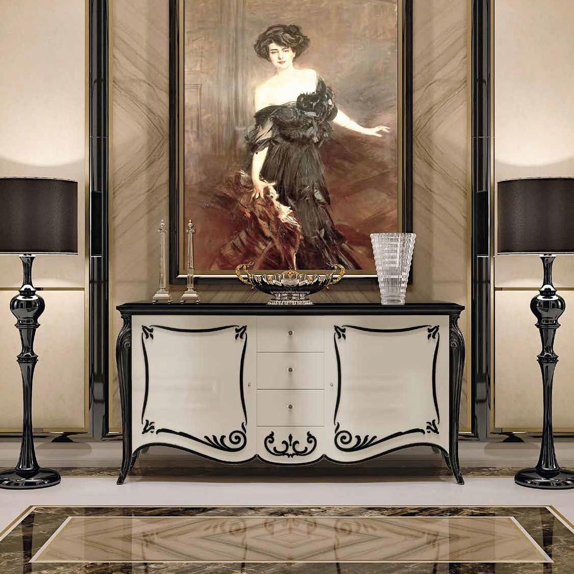 Solid wood living room set | Opera by Francesco Pasi