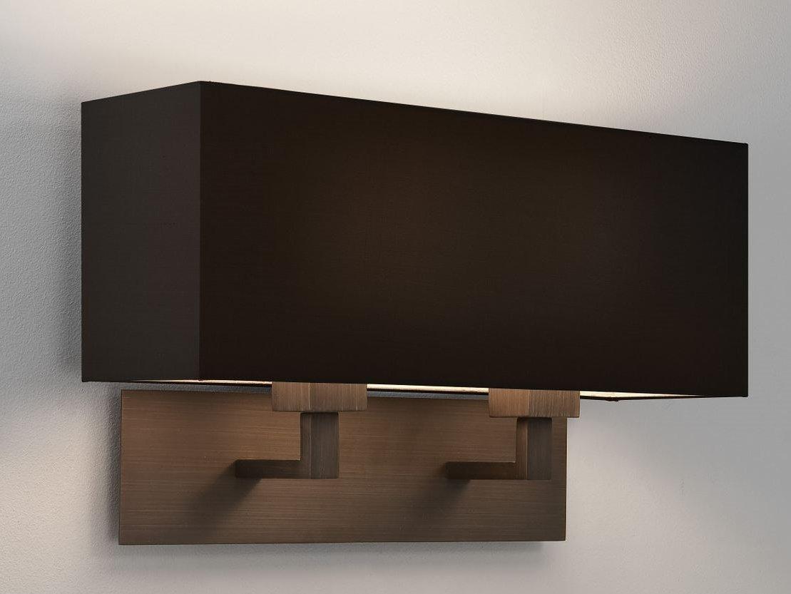 Wall lamp in steel and fabric | Park Lane Twin by Astro lighting