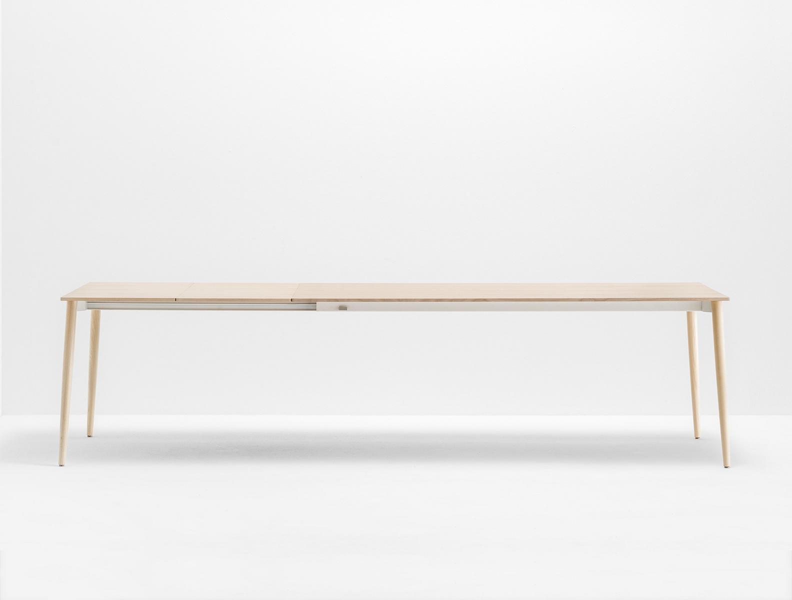 Extending rectangular ash table | Malmö Tml by Pedrali