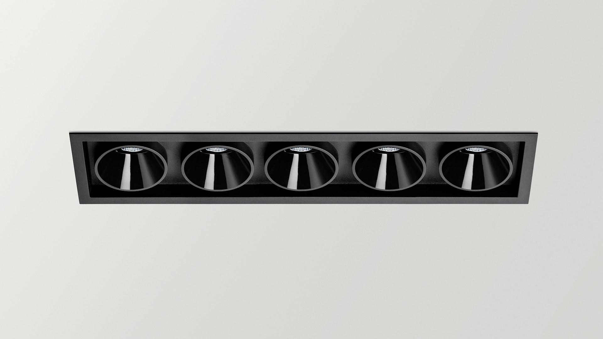 LED multiple recessed aluminium spotlight |  by Arkoslight