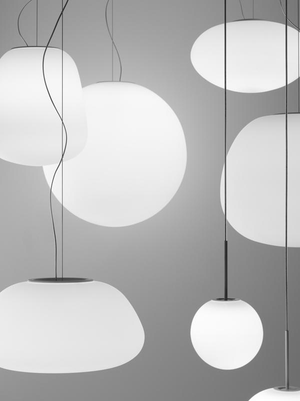 Glass pendant lamp | Lumi Baka by Fabbian