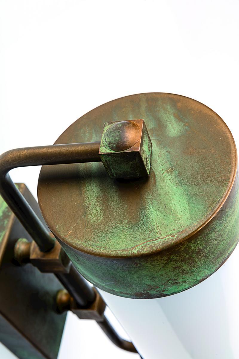 Brass wall lamp with double support | Silindar by Moretti