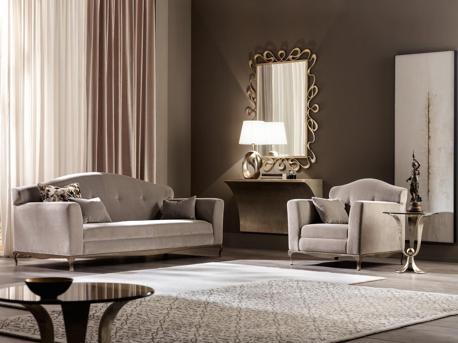 Mirrored glass coffee table | Calice by Cantori