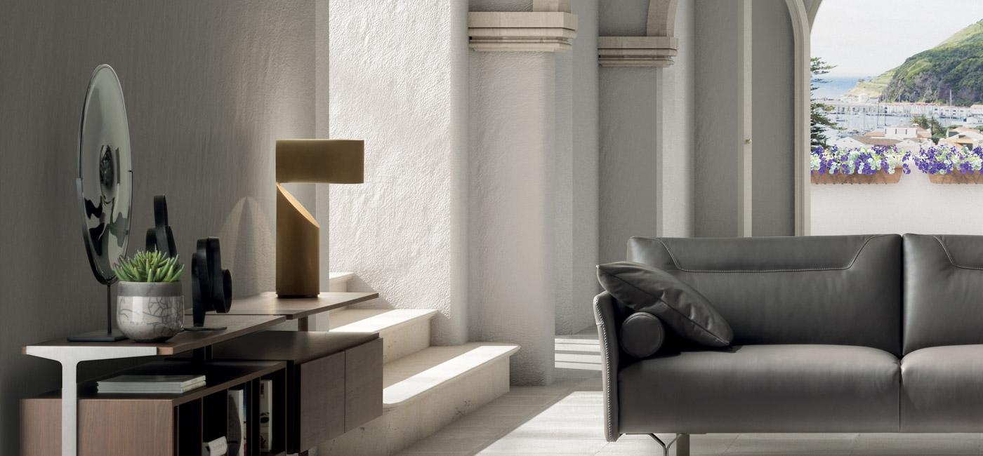 Metal table lamp | Vico by Natuzzi Italia