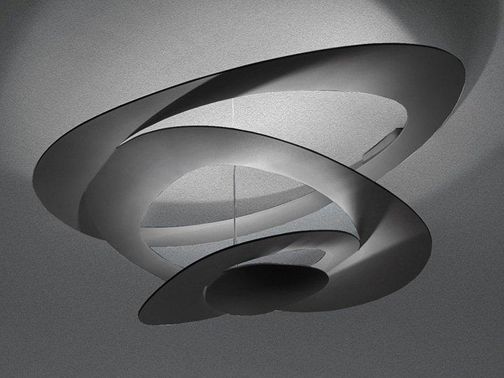 Indirect light aluminium ceiling lamp | Pirce Mini by Artemide