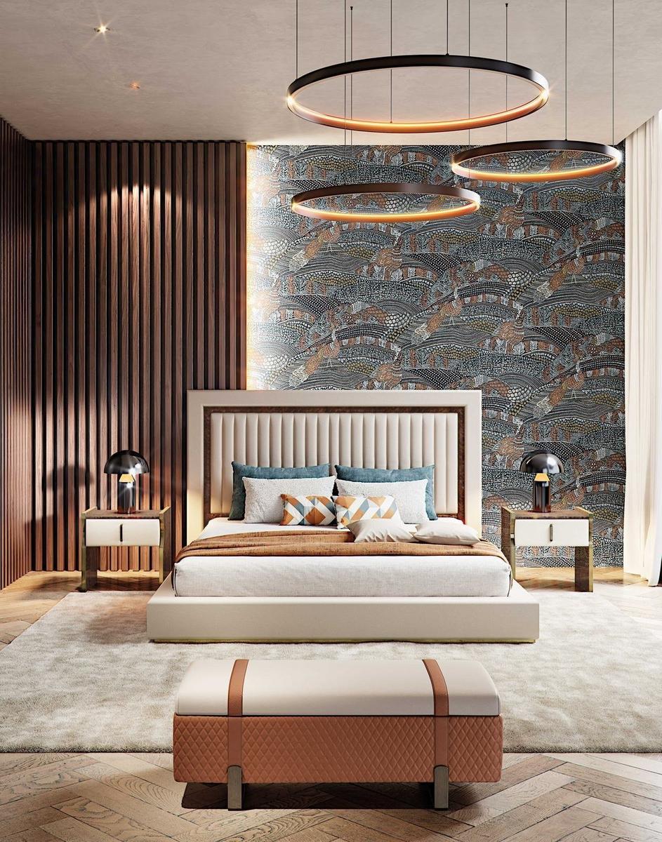 Storage upholstered fabric bench | Grand by Capital Collection