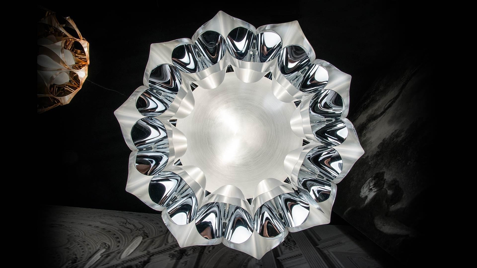 Steelflex® pendant lamp | Flora Silver by Slamp