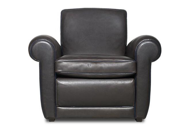 Leather armchair with armrests | Mickey by Baxter