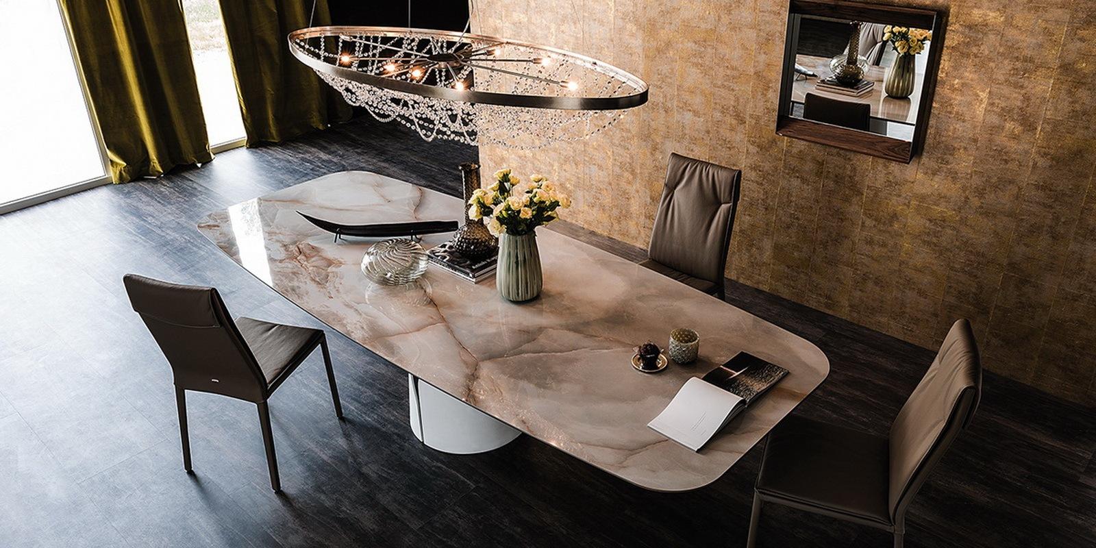 Rectangular metal table | Giano Keramik by Cattelan Italia