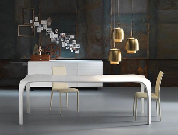 Rectangular Tecnoril® kitchen table | Unico by Riflessi