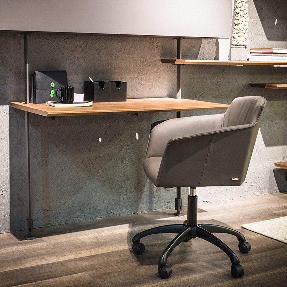 Leather chair | Tyler Wheels by Cattelan Italia