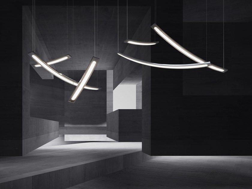 LED direct light metal pendant lamp | Out Of Line H1 Xl by Ilfari