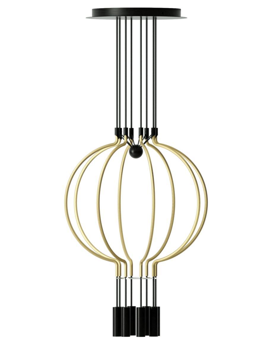 LED metal pendant lamp | Liaison Spliaix8 by Axolight