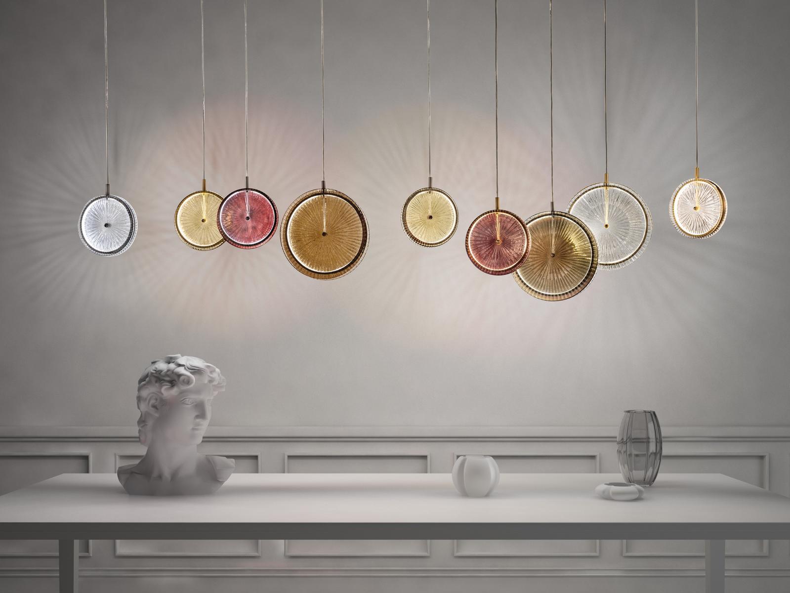 Glass pendant lamp | Lulù by Sylcom