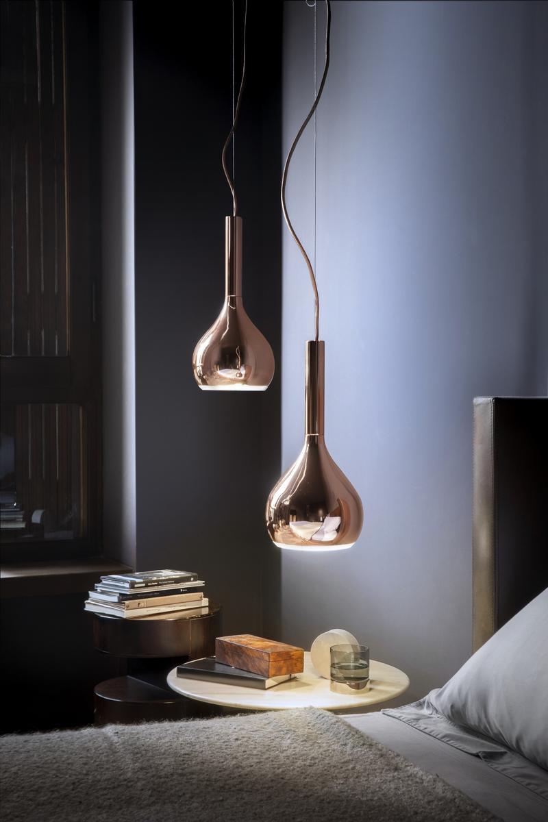 LED direct light aluminium pendant lamp | Lys - 434/l by Oluce