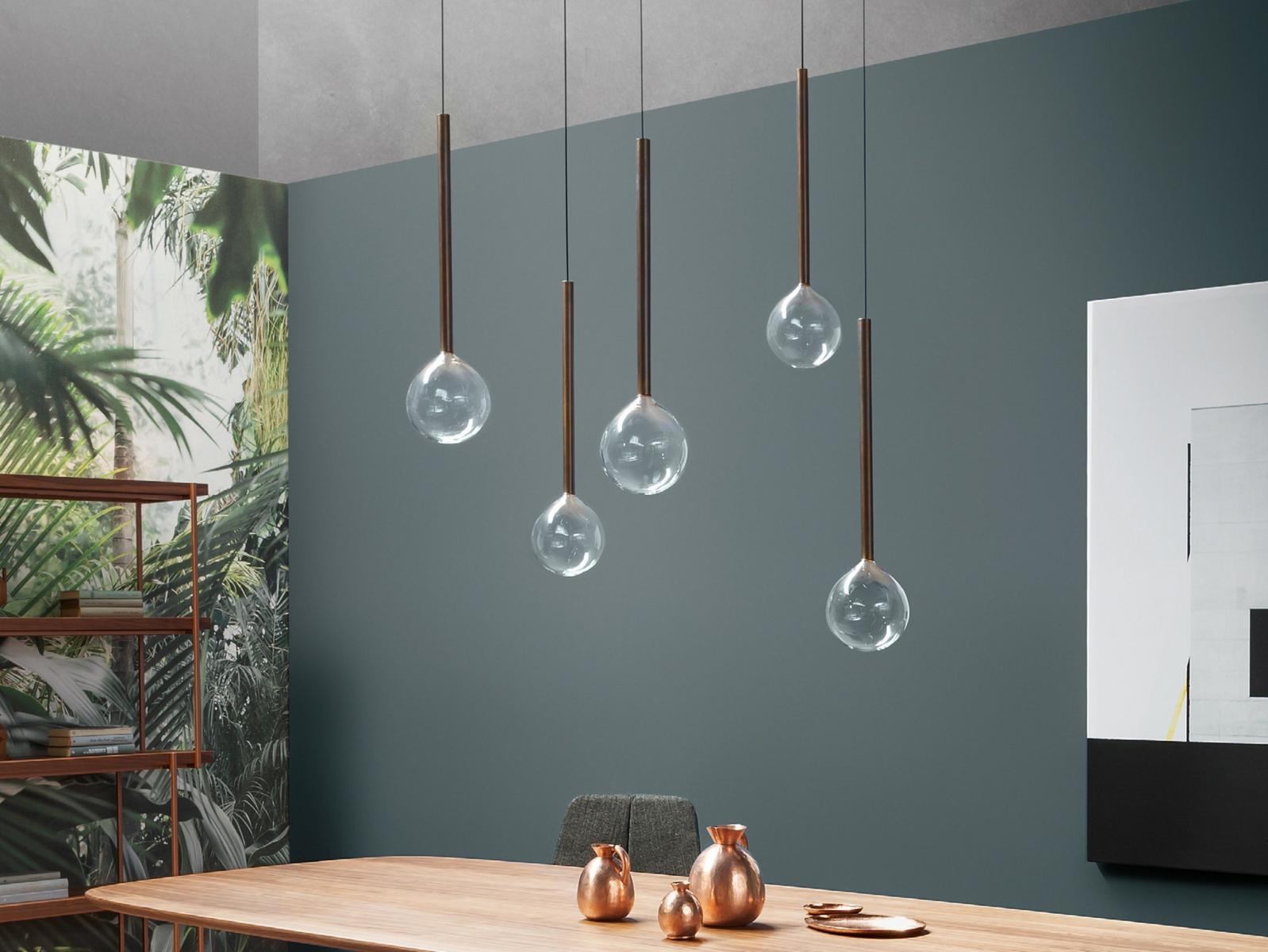 Borosilicate glass pendant lamp | Sofì by Bonaldo