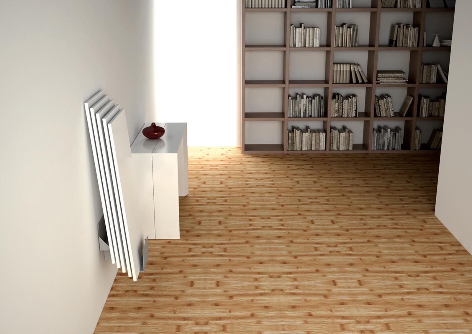 Extending rectangular aluminium and wood console table | Voilá by Ozzio Italia