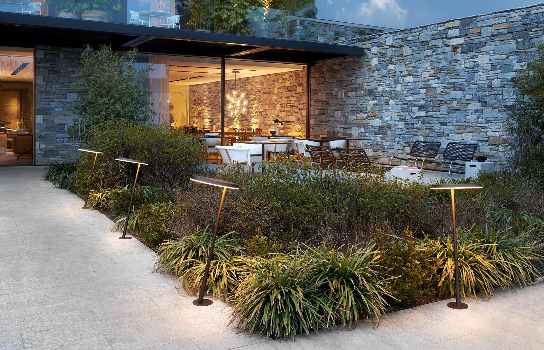 LED metal bollard light | Amanita by Oluce