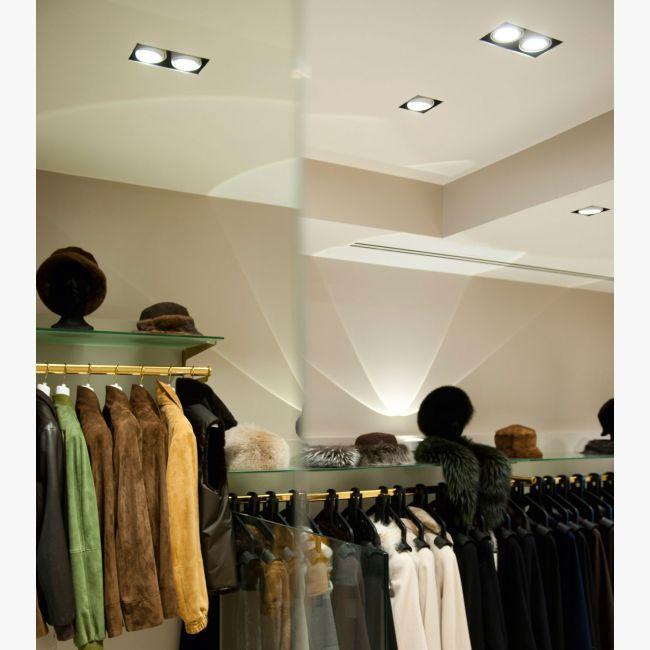 Multiple adjustable recessed spotlight | Grid In Trimless by Delta light