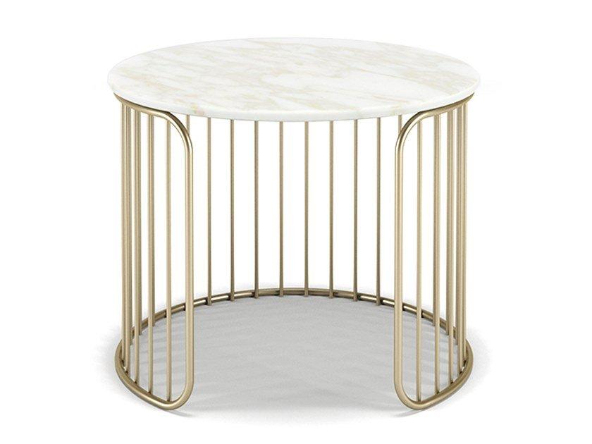 Round marble coffee table | Charleston by Formitalia