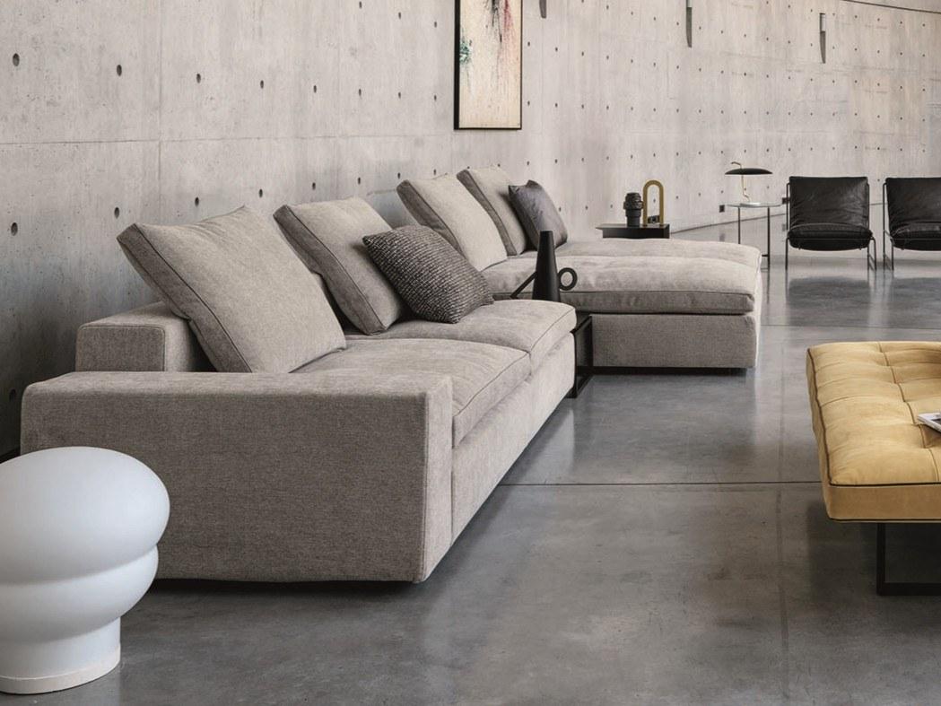 Sectional fabric sofa with removable cover | Kubic by Desiree