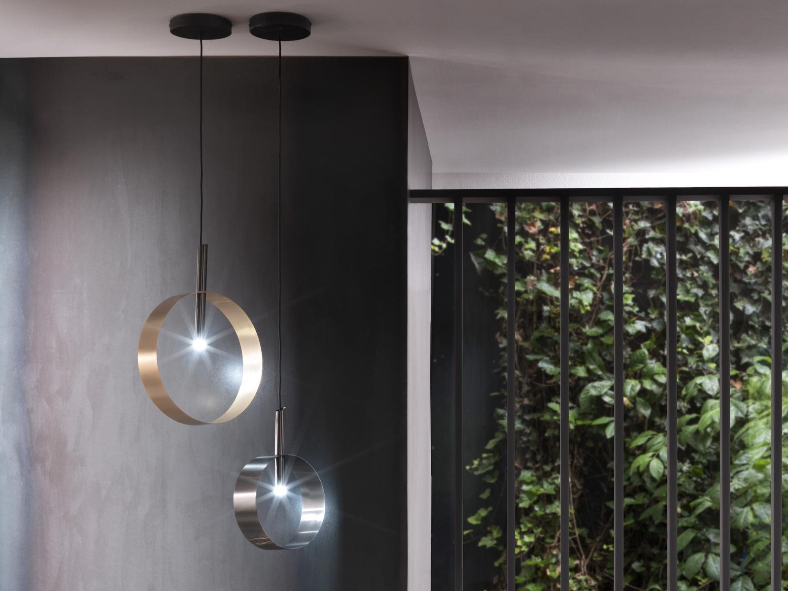 LED painted metal pendant lamp | Led Loop Ss by Riflessi